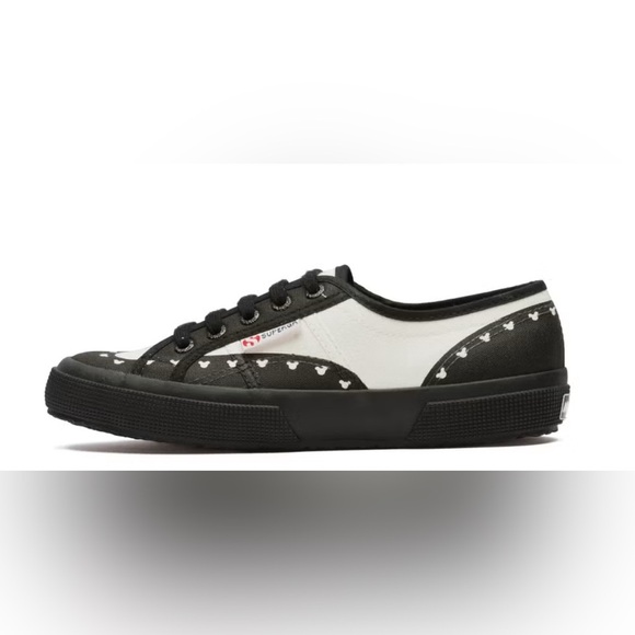 Superga Disney Mickey Mouse White and Black Sneakers Women’s 6.5 Mens 5 kids 4.5 - Picture 2 of 6